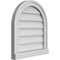 Ekena Millwork Round Top Surface Mount PVC Gable Vent w/ 2"W x 2"P Brickmould Sill Frame, 18"W x 20"H GVPRT18X2003SN - alternate 2